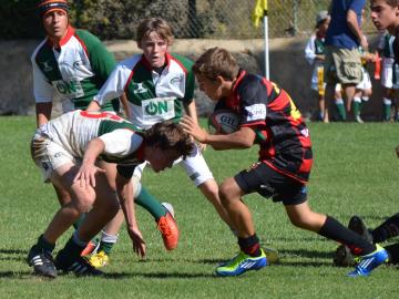Tackling (or missing tackles) was the order of the day for the sub-16s